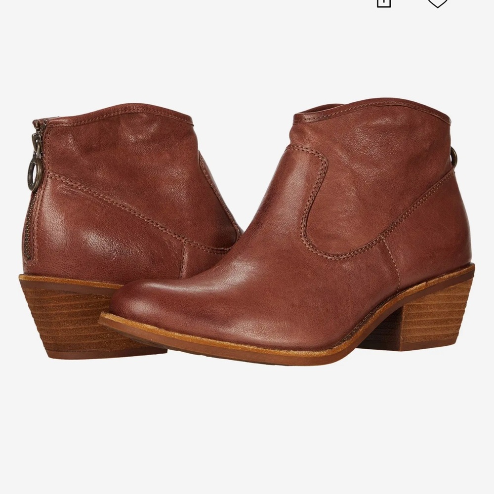 Brown Leather Ankle Boots SOFFT